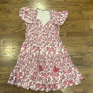 Celina Moon pink & white dress (S)